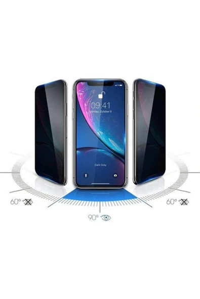 Xiaomi Redmi Note 8 Pro Gizlilik Özellikli Hayalet Tam Kapatan Ekran Koruyucu