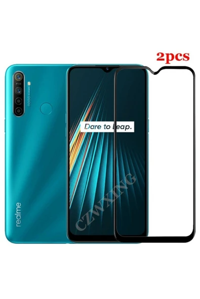 Oppo Realme 5i ve 6i Uyumlu Ekran Koruyucu Cam Mat Seramic 9d Full Kap - 2