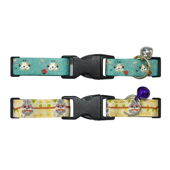 Desenli Zilli Kedi Tasması - 3