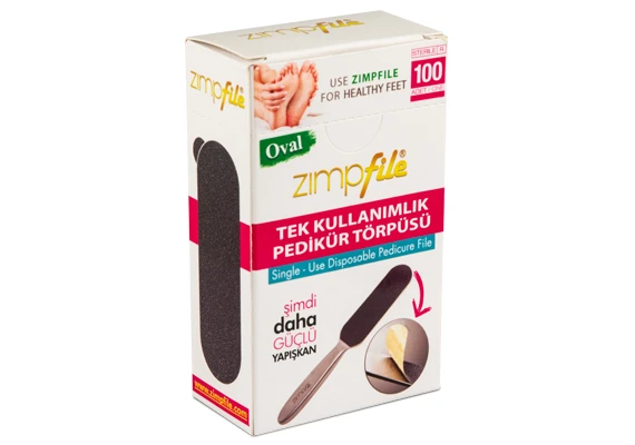 Zimpfile Tek Kullanımlık Ayak Törpüsü Oval 100'lü ürün görseli 1