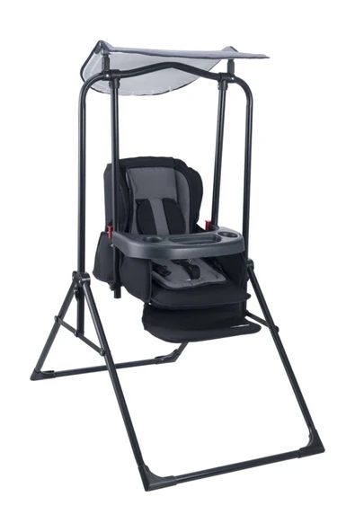 Pashababy Turhan Bebe Yatabilen Tenteli Mama Tablalı Ev Tipi Star Salıncak