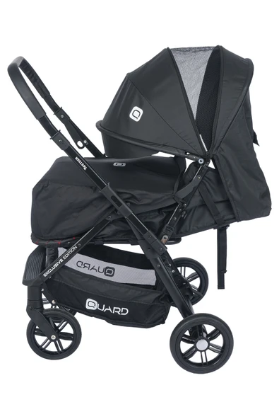 TURHAN BEBE Yeni Nesil 2024 Çift Yönlü Boy Ayarlı Geniş Sepetli Bebek Arabası + Kışlık Ayak Örtüsü Hediye - 3