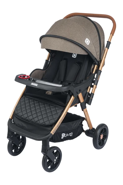 TURHAN BEBE Yeni Nesil 2024 Çift Yönlü Boy Ayarlı Geniş Sepetli Bebek Arabası + Kışlık Ayak Örtüsü Hediye ürün görseli