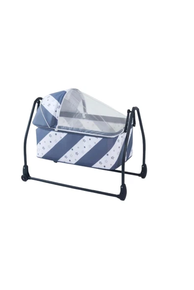 TURHAN BEBE Umay Fileli Portatif Katlanabilir Tekerlekli Anne Yanı Beşik