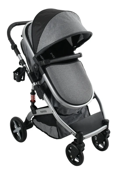 TURHAN BEBE GRANDE AMARTİSÖRLÜ Boy Ayarlı Travel Sistem Bebek Arabası Taşıma Puset - 5