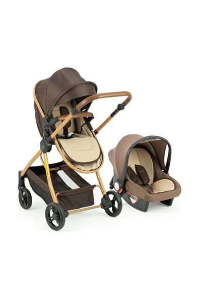 QUARD Promax Travel Sistem Bebek Arabası Gold-Antrasit ürün görseli