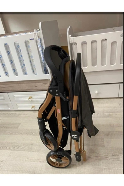 Baby Care Çift Yönlü Bebek Arabası Bc 65 Gold Siyah - 2
