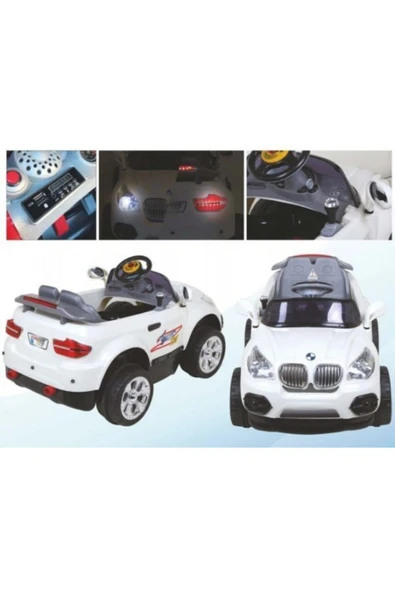 Aliş Toys Aliş Uzaktan Kumandalı Tx5 Sport Bmw Model Akülü Araba 12 Volt 12 Amper Beyaz - 3