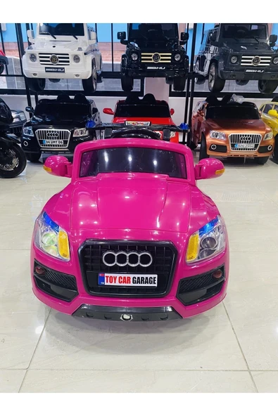 Audi Turhan Bebe Çocuk Araç Gereçleri Pembe Renk 12 Volt Akülü Araba 0-6 Yaş - 5