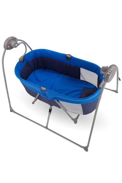 BabyHope Turhan Bebe Otomatik Sallanır Kumandalı Ana Kucağı/ Beşik Gri - 3