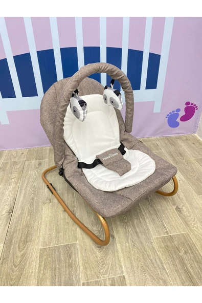 TURHAN BEBE Anne Yanı Sallanır Sabitlenir Kademe Ayarlı Oyuncaklı Ana Kucağı & Ana Dizi Beşik