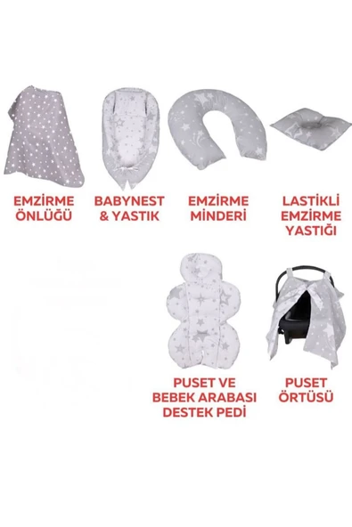 TURHAN BEBE Yeni Doğan TERRA Lüx Bebek Çeyiz Seti (16 Parça) - 5