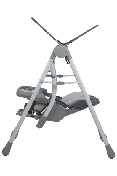 TURHAN BEBE Tam Yatarlı Tenteli Mama Tablalı Ev Tipi Hem Salıncaklı & Hem Mama Sandalyesi - 4