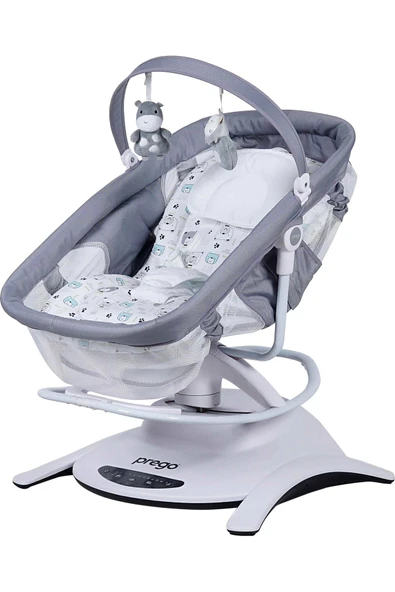 BabyHope Turhan Bebe Otomatik Sallanır Kumandalı Beşik Gri