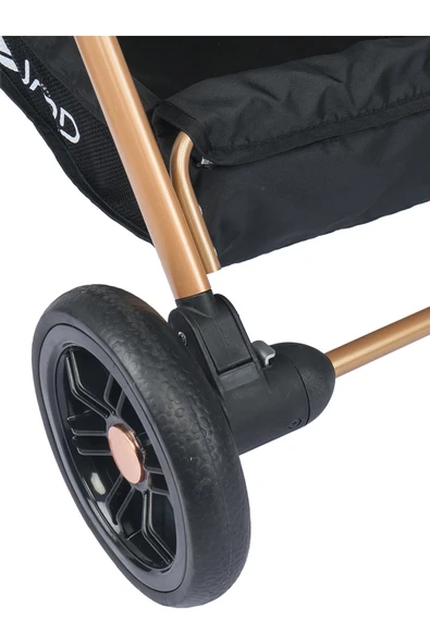 TURHAN BEBE Yeni Nesil 2024 Çift Yönlü Boy Ayarlı Geniş Sepetli Bebek Arabası + Kışlık Ayak Örtüsü Hediye - 6