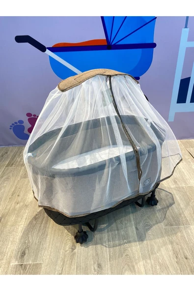 TURHAN BEBE Anne Yanı Cibinlikli Oyuncaklı Ana Dizi Ana Kucağı Beşik Hamak Salıncak + YATAK - 3