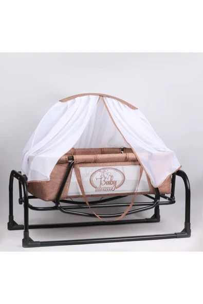 TURHAN BEBE 3 Farklı Pozisyonda Kullanılır Keten Kumaş Anne Yanı Beşik & Ana Dizi beşik & Portbebe Beşik