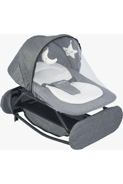 TURHAN BEBE Çift Yönlü Sallanır Sabitlenir Cibinlikli Geniş Sepetli Anne Yanı Ana Dizi Ana Kucağı Beşik