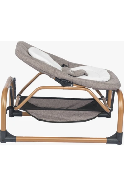 TURHAN BEBE Sallanır Sabitlenir Cibinlikli Geniş Sepetli Oyuncaklı Anne Yanı Ana Dizi Ana Kucağı Beşik - 5