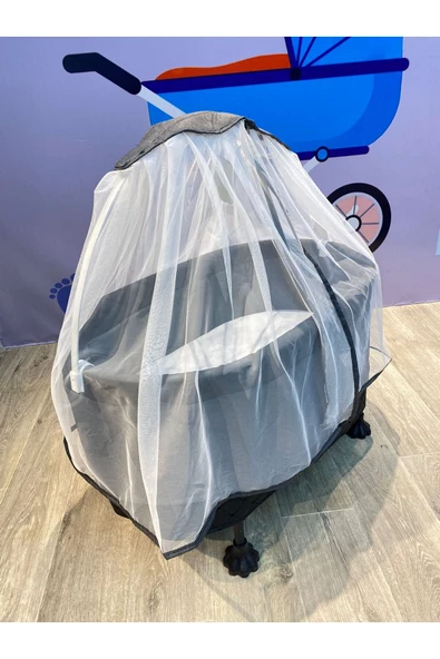 TURHAN BEBE Anne Yanı Cibinlikli Oyuncaklı Ana Dizi Ana Kucağı Beşik Hamak Salıncak - 3