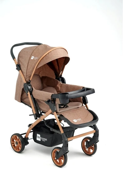 TURHAN BEBE 3 Kademe Yatış Pozisyonu Bardaklı Çift Yönlü Bebek Arabası ürün görseli