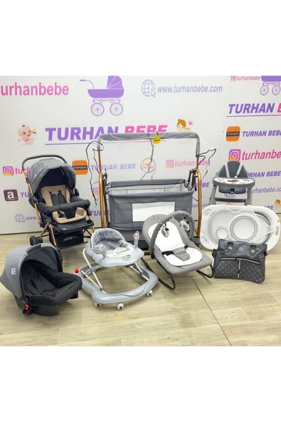 TURHAN BEBE Yeni Doğan Rocco Lüx Çeyiz Seti (12Parça)
