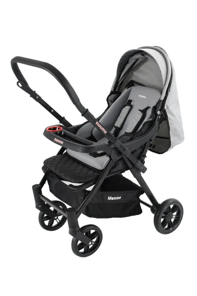 Mamma Alfa 6 in 1 Yeni Nesil Mama Tablalı Çift Yönlü Bebek Arabası - Resim 4