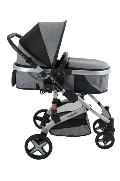 TURHAN BEBE GRANDE AMARTİSÖRLÜ Boy Ayarlı Travel Sistem Bebek Arabası Taşıma Puset - 6