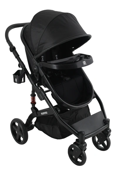 Mamma Grande 6 in 1 Yeni Nesil Mama Tablalı Çift Yönlü Amortisörlü Travel Sistem Bebek Arabası - 2