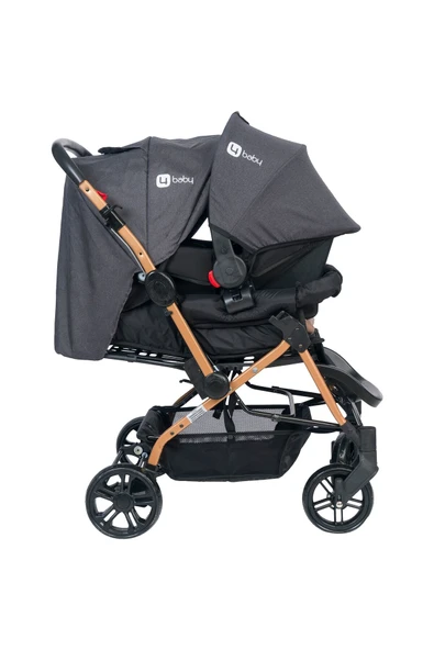 TURHAN BEBE Çift Yönlü Bebek Arabaları İle Uyumlu Sallanır Emniyet Kemerli Taşıma Puset - 2