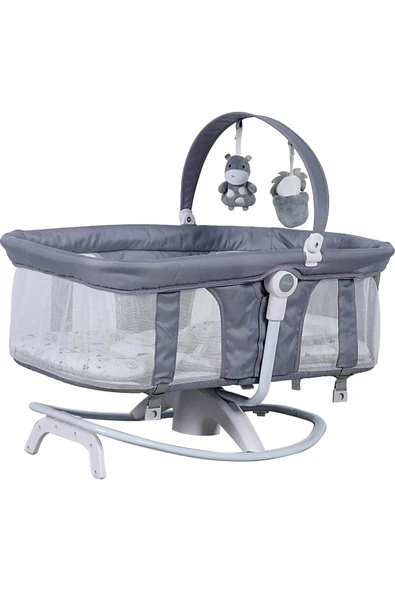 BabyHope Baby Hope Elegance Otomatik Sallanır Kumandalı Anakucağı Mavi - 5