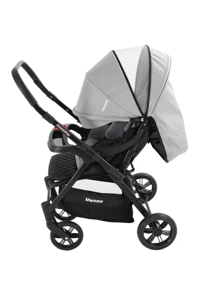 Mamma Alfa 6 in 1 Yeni Nesil Mama Tablalı Çift Yönlü Bebek Arabası - Resim 6