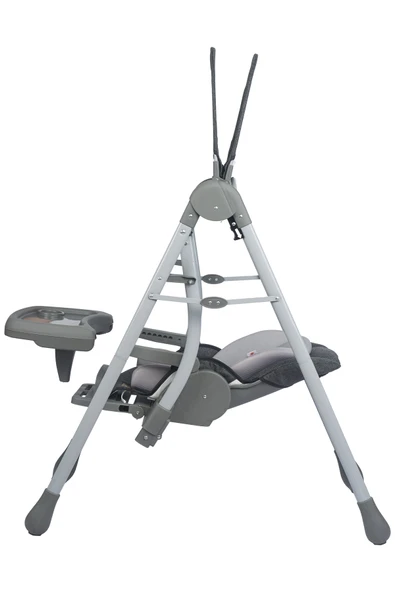 TURHAN BEBE Tam Yatarlı Tenteli Mama Tablalı Ev Tipi Hem Salıncaklı & Hem Mama Sandalyesi - 3