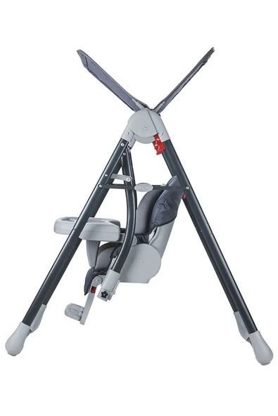 TURHAN BEBE Tam Yatarlı Tenteli Mama Tablalı Ev Tipi Hem Salıncaklı & Hem Mama Sandalyesi - 4