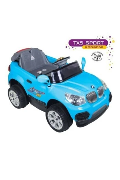 Aliş Toys Uzaktan Kumandalı Akülü Çocuk Arabası 12 Volt Turbo Uzaktan Kumandalı Tx5 Sport 605-k - 5