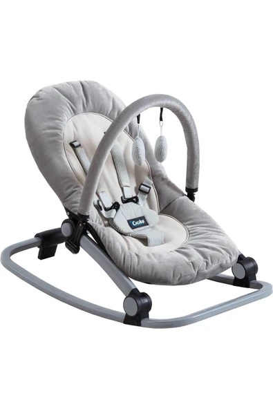 TURHAN BEBE Pamuklu Kumaş Oyuncaklı Sallanır Sabitlenir Katlanır Ana Kucağı Beşik - 2