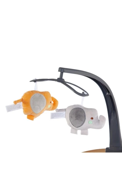 TURHAN BEBE Uzaktan Kumandalı Elektrikli Dijital Ekran Müzikli Oyuncaklı Ev Tipi Ana Kucağı - 5