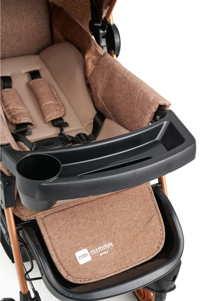 Mimma Baby MB-140 LİFE GOLD & SİYAH ÇİFTYÖNLÜ BEBEK ARABASI & TAŞIMA PUSET - 6
