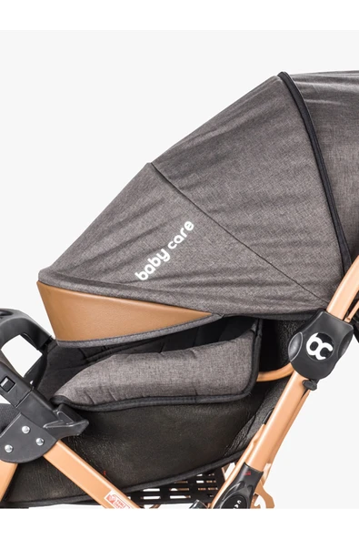 Baby Care Babycare Bc65 Capron Lüx Çift Yönlü Bebek Arabası Kahverengi - Resim 7