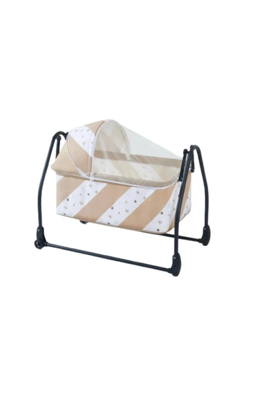 TURHAN BEBE Umay Fileli Portatif Katlanabilir Tekerlekli Anne Yanı Beşik