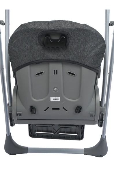 TURHAN BEBE Tam Yatarlı Tenteli Mama Tablalı Ev Tipi Hem Salıncaklı & Hem Mama Sandalyesi - 5