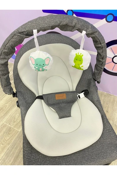 TURHAN BEBE Çift Yönlü Sallanır Sabitlenir Kedeme Ayarlı Geniş Sepetli Oyuncaklı Ana Dizi & Ana Kucağı Beşik - 3