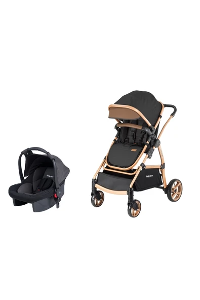 Baby Care Bc-310 Safari Trio Travel Bebek Arabası Puset Gold-siyah ( Z ) ürün görseli