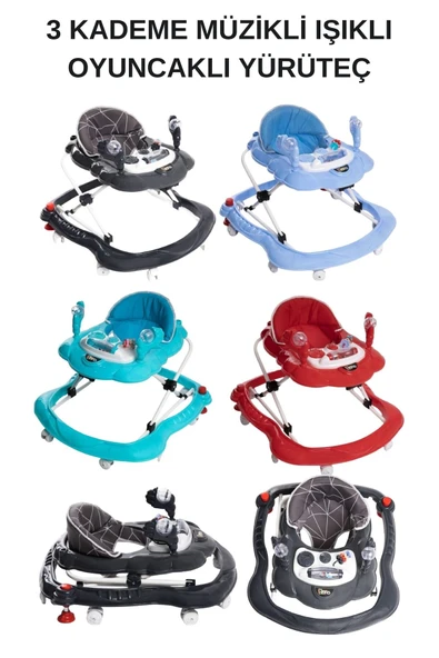 TURHAN BEBE Yeni Doğan Çeyiz Seti Kabin boy Bebek Arabası+Puset+Park Beşik+Salıncak+Yürüteç+Oyun Halısı - 5