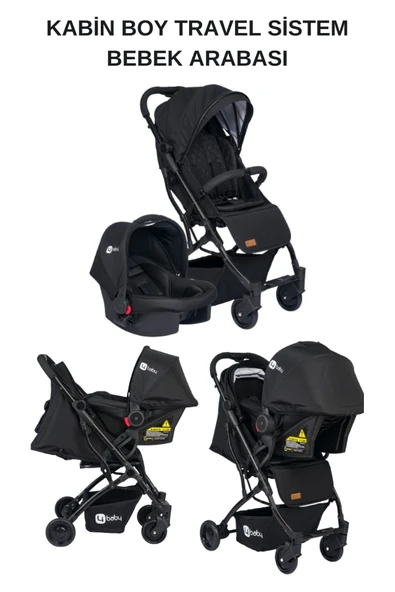 TURHAN BEBE Yeni Doğan Çeyiz Seti Kabin boy Bebek Arabası+Puset+Park Beşik+Salıncak+Yürüteç+Oyun Halısı - 3