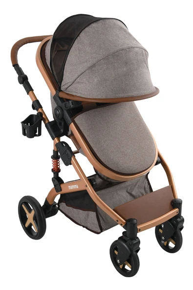 Mamma Grande 6 in 1 Yeni Nesil Mama Tablalı Çift Yönlü Amortisörlü Travel Sistem Bebek Arabası - 3