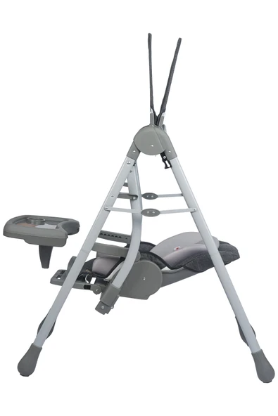 TURHAN BEBE Tam Yatarlı Tenteli Mama Tablalı Ev Tipi Hem Salıncaklı & Hem Mama Sandalyesi - 5