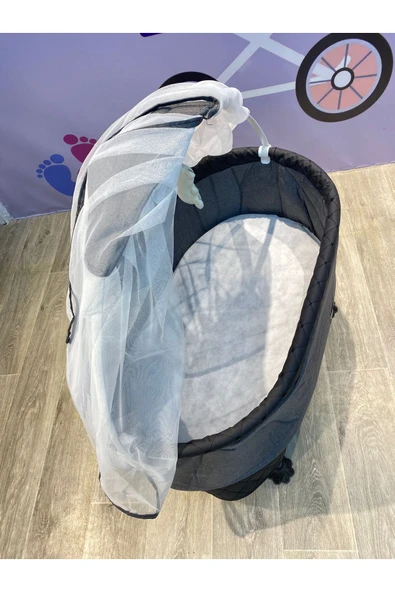 TURHAN BEBE Anne Yanı Cibinlikli Oyuncaklı Ana Dizi Ana Kucağı Beşik Hamak Salıncak - 4