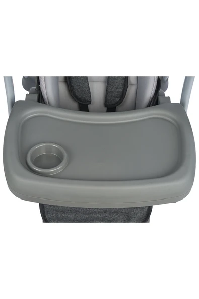 TURHAN BEBE Tam Yatarlı Tenteli Mama Tablalı Ev Tipi Hem Salıncaklı & Hem Mama Sandalyesi - 7