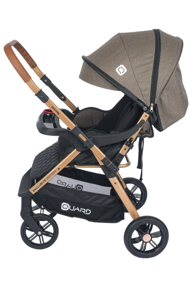 TURHAN BEBE Yeni Nesil 2024 Çift Yönlü Boy Ayarlı Geniş Sepetli Bebek Arabası + Kışlık Ayak Örtüsü Hediye - Resim 3